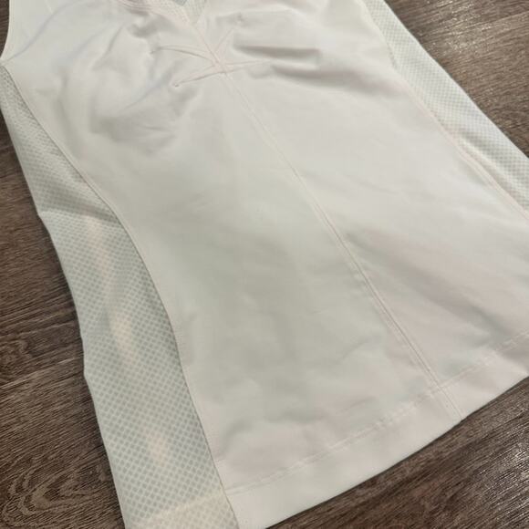 Athleta Legend Tank‎ Womens Small Cream White Racerback Athletic Allyson Fenix - Picture 3 of 7